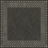 Artisanry - University - Wellington 96x96 Vintage Vinyl Floorcloth