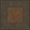 Artisanry - University - Wharton 48x48 Vintage Vinyl Floorcloth