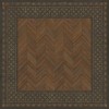 Artisanry - University - Wharton 96x96 Vintage Vinyl Floorcloth
