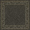 Artisanry - University - Yale 96x96 Vintage Vinyl Floorcloth