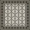 Mosaic F - Pelham Bay Park 60x60 Vintage Vinyl Floorcloth