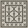 Mosaic F - Queensboro Plaza 36x36 Vintage Vinyl Floorcloth