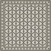 Mosaic F - Queensboro Plaza 96x96 Vintage Vinyl Floorcloth