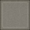 Mosaic H - Warren Street 120x120 Vintage Vinyl Floorcloth