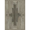 Norwegian - Native - Of the Moon and Stars 38x56 Vintage Vinyl Floorcloth