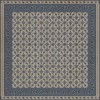 Persian Bazaar - Balouch - Ganjul 120x120 Vintage Vinyl Floorcloth