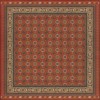 Persian Bazaar - Balouch - Jannat 96x96 Vintage Vinyl Floorcloth