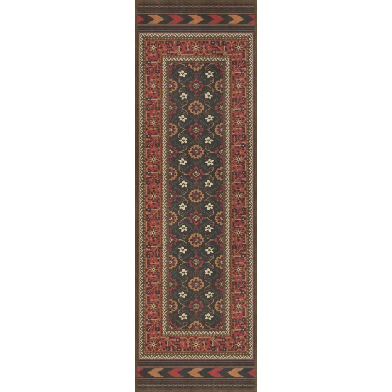 Persian Bazaar - Balouch - Lalen 36x115 Vintage Vinyl Floorcloth