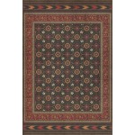 Persian Bazaar - Balouch - Lalen 72x108 Vintage Vinyl Floorcloth