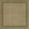 Persian Bazaar - Balouch - Sabzal 120x120 Vintage Vinyl Floorcloth