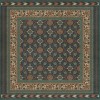 Persian Bazaar - Balouch - Sambay 72x72 Vintage Vinyl Floorcloth