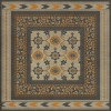 Persian Bazaar - Balouch - Zargul 48x48 Vintage Vinyl Floorcloth