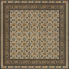 Persian Bazaar - Balouch - Zargul 96x96 Vintage Vinyl Floorcloth