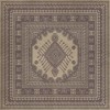 Persian Bazaar - Bergama - Didem 120x120 Vintage Vinyl Floorcloth