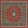 Persian Bazaar - Bergama - Ikbal 60x60 Vintage Vinyl Floorcloth