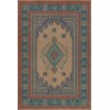 Persian Bazaar - Bergama - Makbule 72x108 Vintage Vinyl Floorcloth