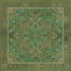 Persian Bazaar - Camelot - Avalon 48x48 Vintage Vinyl Floorcloth