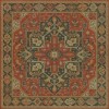 Persian Bazaar - Camelot - Battle of Camlann 120x120 Vintage Vinyl Floorcloth