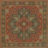 Persian Bazaar - Camelot - Battle of Camlann 36x36 Vintage Vinyl Floorcloth