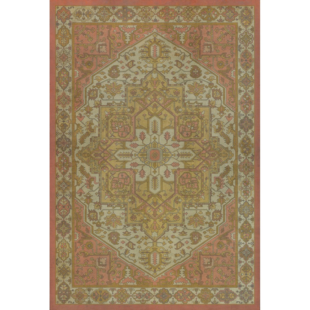 Persian Bazaar - Camelot - Blanchefleur 38x56 Vintage Vinyl Floorcloth