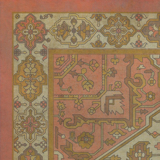 Persian Bazaar - Camelot - Blanchefleur 38x56 Vintage Vinyl Floorcloth