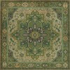 Persian Bazaar - Camelot - Camelot 120x120 Vintage Vinyl Floorcloth