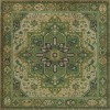 Persian Bazaar - Camelot - Camelot 48x48 Vintage Vinyl Floorcloth