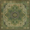 Persian Bazaar - Camelot - Camelot 96x96 Vintage Vinyl Floorcloth