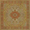 Persian Bazaar - Camelot - Dindrane 36x36 Vintage Vinyl Floorcloth