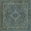 Persian Bazaar - Camelot - Gwydion 36x36 Vintage Vinyl Floorcloth