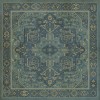 Persian Bazaar - Camelot - Gwydion 72x72 Vintage Vinyl Floorcloth