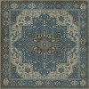 Persian Bazaar - Camelot - Lancelot 96x96 Vintage Vinyl Floorcloth