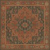 Persian Bazaar - Camelot - Mordred 120x120 Vintage Vinyl Floorcloth