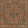Persian Bazaar - Camelot - Mordred 72x72 Vintage Vinyl Floorcloth