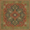 Persian Bazaar - Camelot - Sir Gawain 120x120 Vintage Vinyl Floorcloth