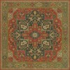 Persian Bazaar - Camelot - Sir Gawain 72x72 Vintage Vinyl Floorcloth