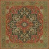 Persian Bazaar - Camelot - Sir Gawain 96x96 Vintage Vinyl Floorcloth