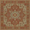 Persian Bazaar - Camelot - Sir Percival 120x120 Vintage Vinyl Floorcloth