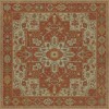 Persian Bazaar - Camelot - Sir Percival 72x72 Vintage Vinyl Floorcloth