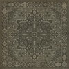 Persian Bazaar - Camelot - The Black Knight 120x120 Vintage Vinyl Floorcloth