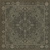 Persian Bazaar - Camelot - The Black Knight 36x36 Vintage Vinyl Floorcloth