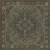 Persian Bazaar - Camelot - The Black Knight 48x48 Vintage Vinyl Floorcloth