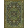 Persian Bazaar - Camelot - The Green Knight 38x56 Vintage Vinyl Floorcloth