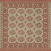 Persian Bazaar - Chuval Gul - Lale 60x60 Vintage Vinyl Floorcloth