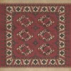 Persian Bazaar - Chuval Gul - Nazar 36x36 Vintage Vinyl Floorcloth