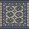 Persian Bazaar - Chuval Gul - Safin 36x36 Vintage Vinyl Floorcloth