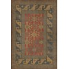 Persian Bazaar - Daghestan - Bazara Net 24x36 Vintage Vinyl Floorcloth