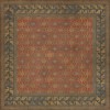 Persian Bazaar - Daghestan - Bazara Net 72x72 Vintage Vinyl Floorcloth