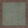 Persian Bazaar - Daghestan - Kruta 120x120 Vintage Vinyl Floorcloth