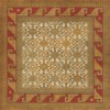 Persian Bazaar - Daghestan - Oolibka 36x36 Vintage Vinyl Floorcloth
